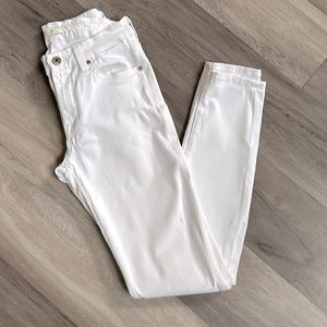 7 For All Man Kind Skinny Ankle White Jeans